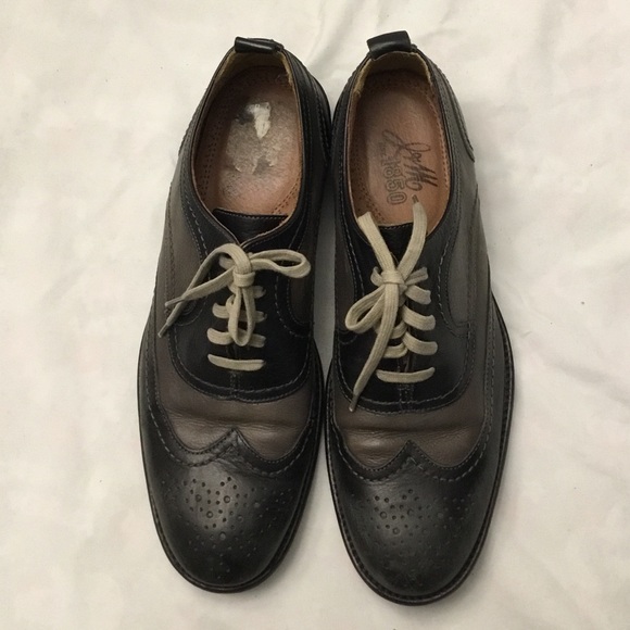 J and M grey and black dress shoes - Picture 5 of 10